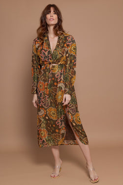 LILIANA LONG DRESS MABELLA RIO PRINT