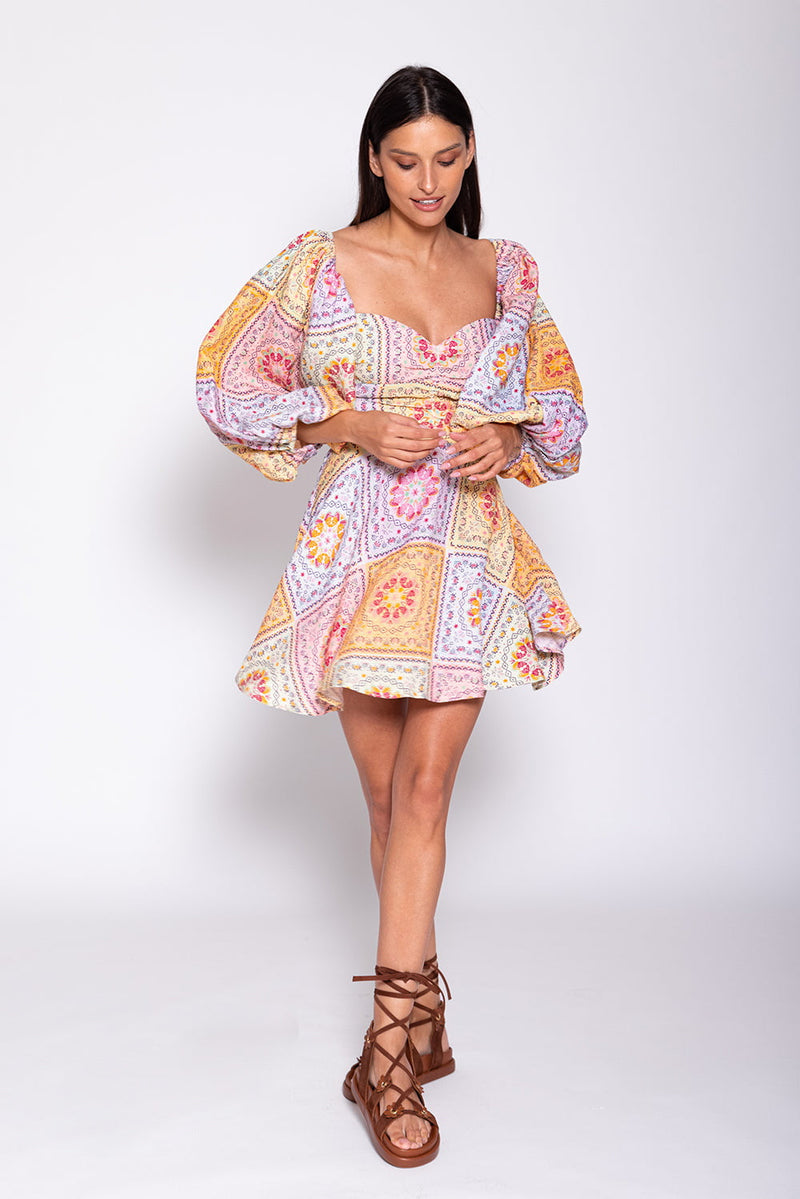 ABBY SHORT DRESS ST TROPEZ LINEN Sundress.fr ABBY SHORT DRESS ST TROPEZ LINEN Sundress.fr