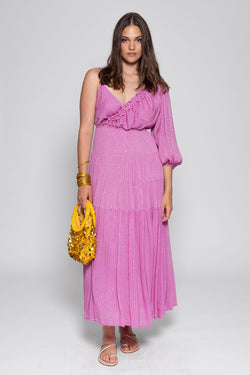 ARLETTE LONG DRESS CASSIS LILAS