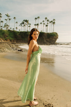 ASALIA LONG DRESS IOS AQUAMARINE