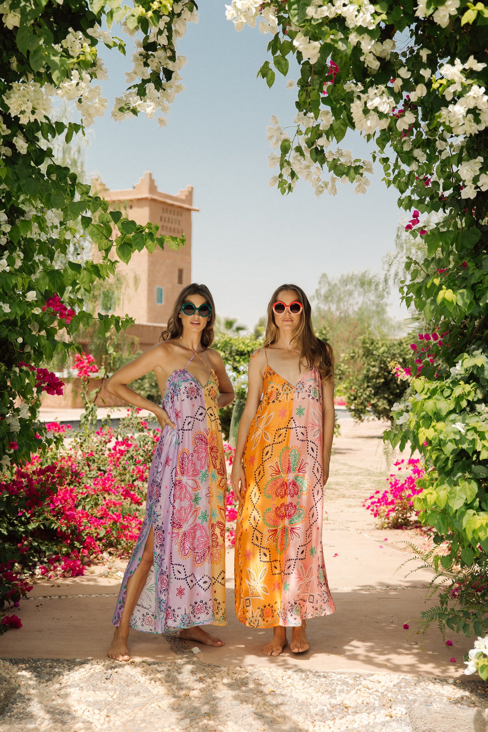 CARY LONG DRESS SAINT TROPEZ BICOLOR – Sundress.fr