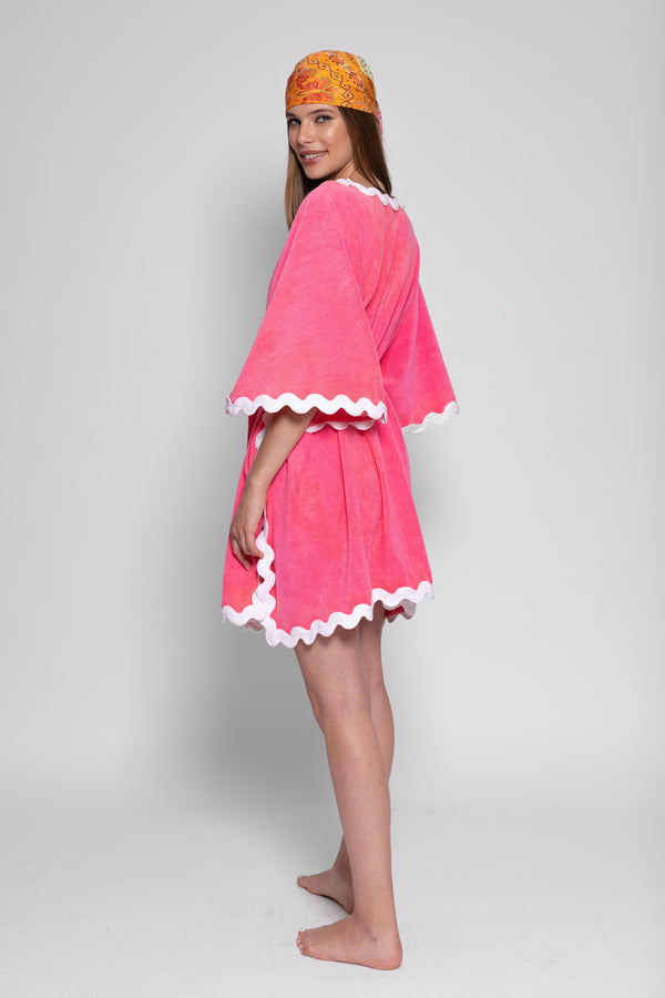 ILANA COVER UP TERRY LIGHT PINK