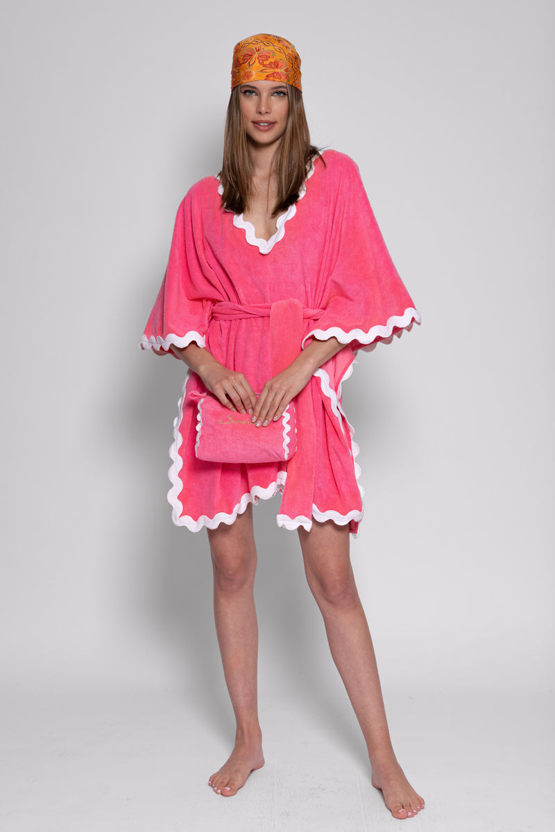 ILANA COVER UP TERRY LIGHT PINK