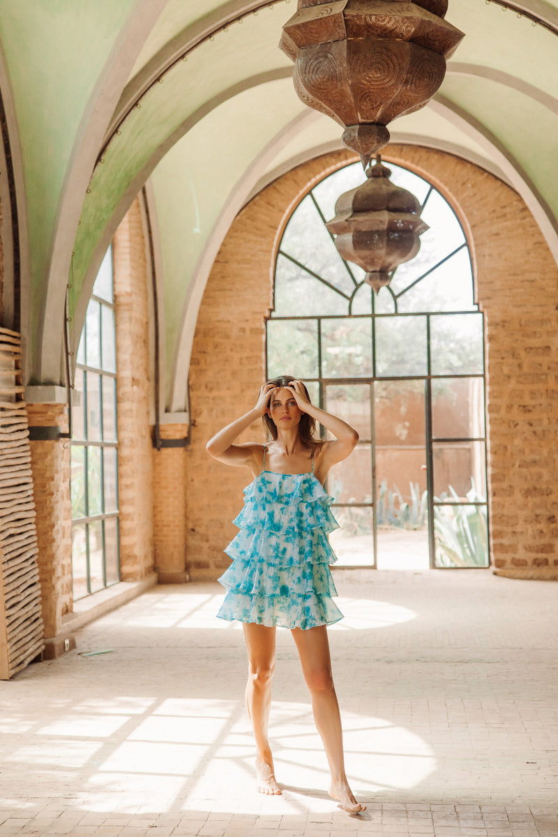 LINA SHORT DRESS SALVADOR Sundress.fr LINA SHORT DRESS SALVADOR Sundress.fr